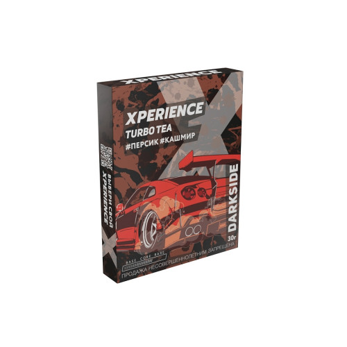 Табак для кальяна Darkside XPERIENCE 30гр Turbo Tea (Персик, Кашмир)
